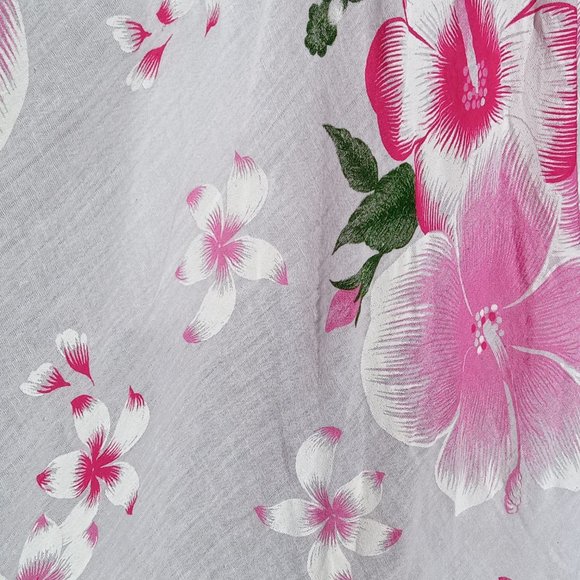 Pink and white floral crochet mixed media dress - Picture 9 of 11